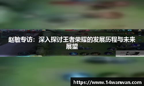 赵敏专访：深入探讨王者荣耀的发展历程与未来展望