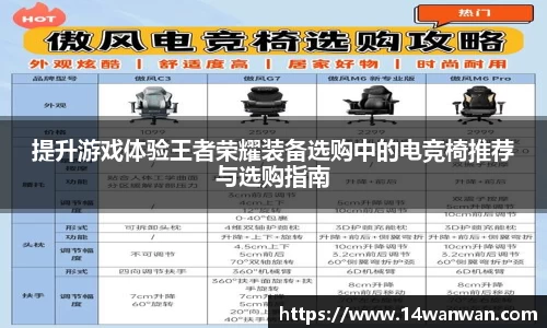 提升游戏体验王者荣耀装备选购中的电竞椅推荐与选购指南